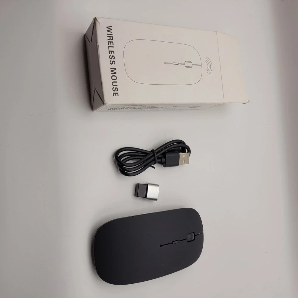 Wireless Mouse Black USB Computer Mouse for Windows Mac Android Laptop‎